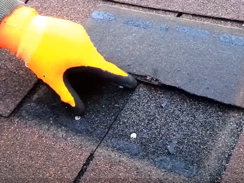 Damaged roof showing clear signs that steel roof replacement is needed in Fairview NJ